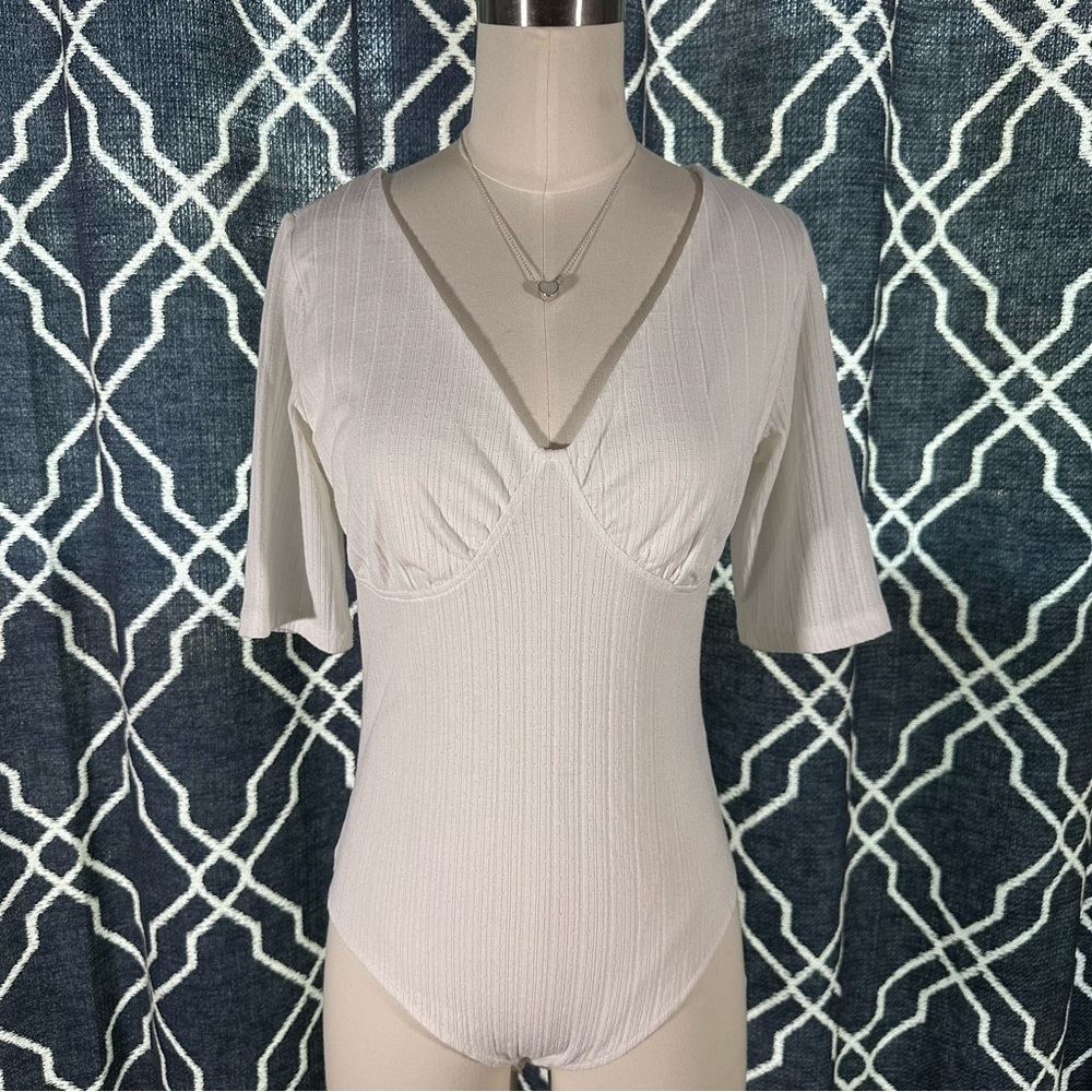 White Bodysuit Top